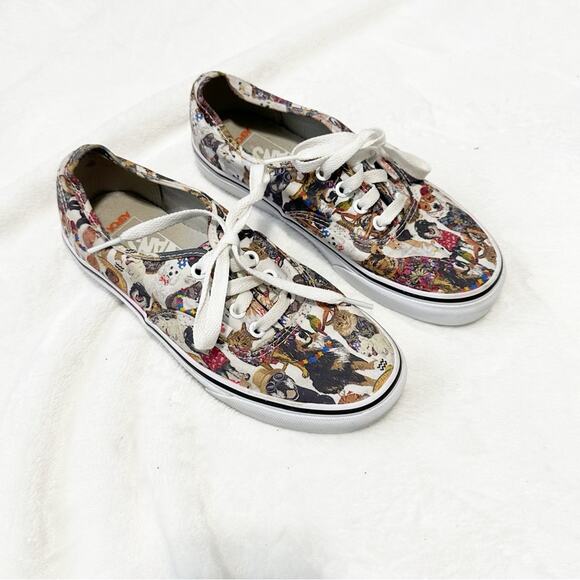 Vans ASPCA 50 Anniversary Printed Canvas Sneakers dogs and cats size 6.5 - Picture 1 of 9